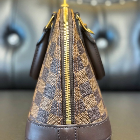 Louis Vuitton N40606 Alma BB Damier Ebene Brown Canvas Small handbag purse full - Picture 4 of 12